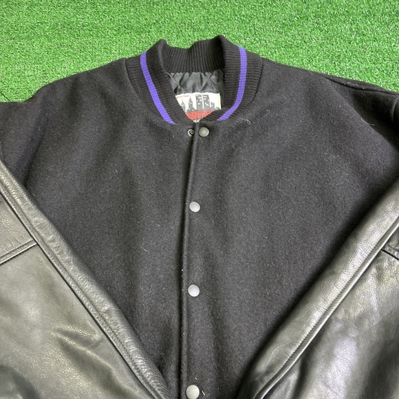 Vintage The Oprah Winfrey Show Varsity Letterman Jacket Black Mens Size XL Rare - Picture 4 of 13